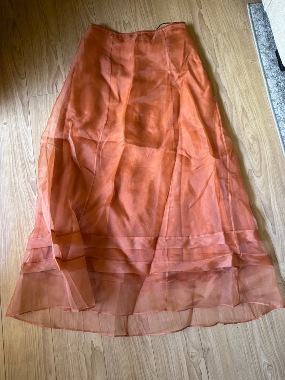 La Ligne Orange Maxi Skirt
